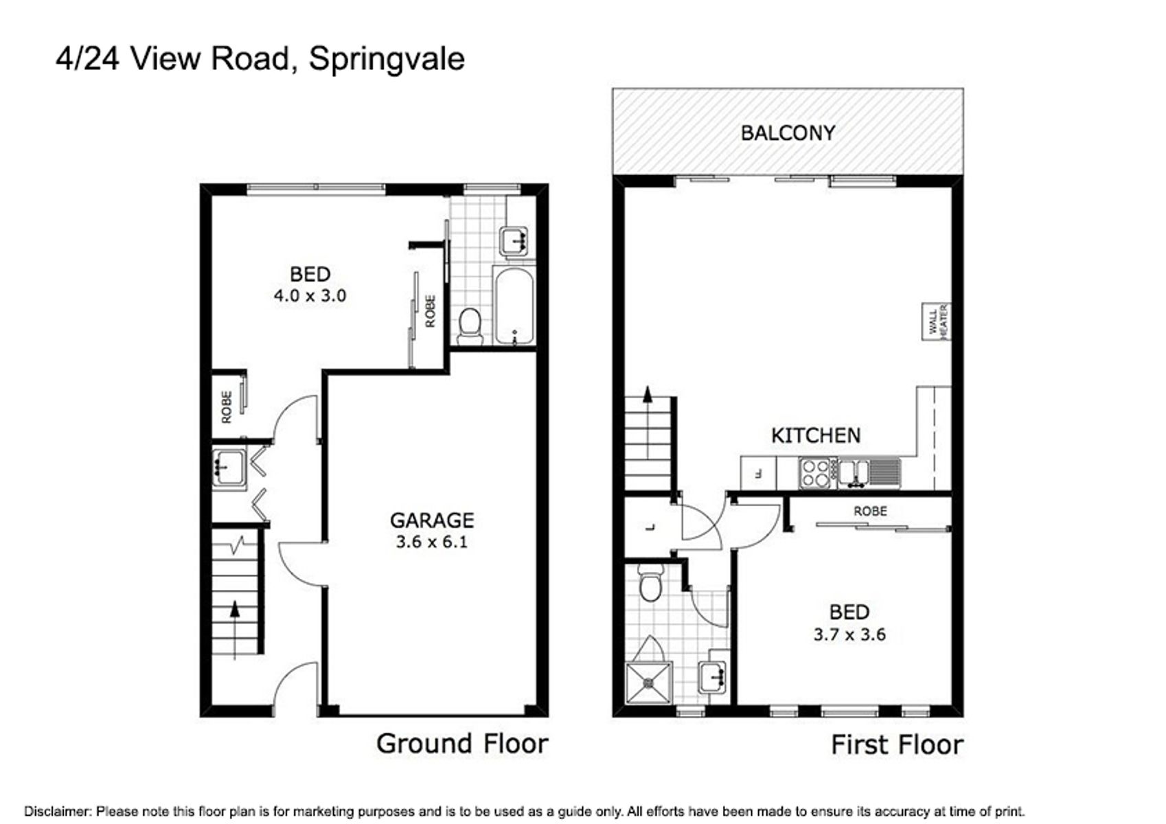 4 24 View Road Sprinvale Floor Plan
