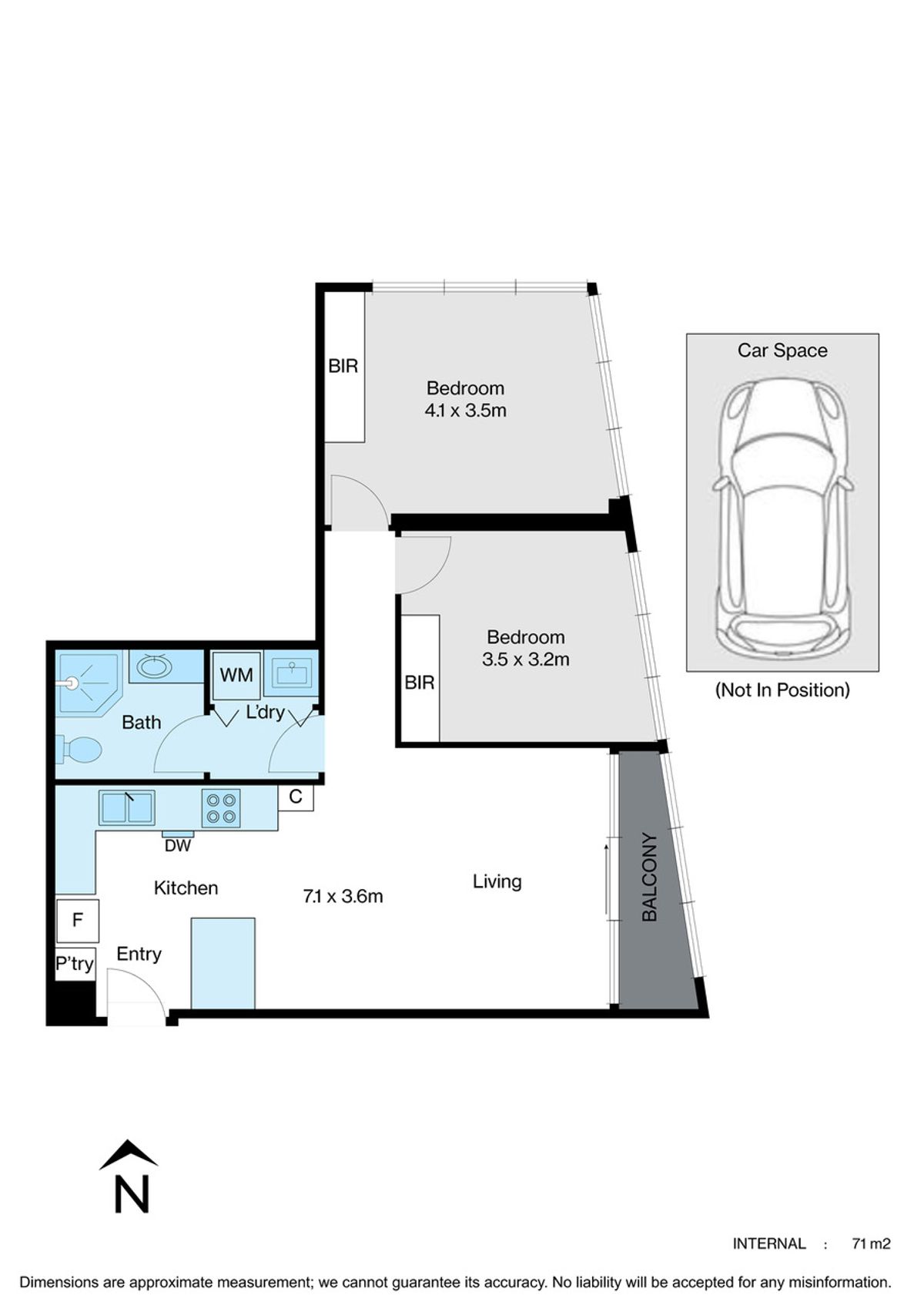 Floorplan for 5310/35 Queens Bridge Street