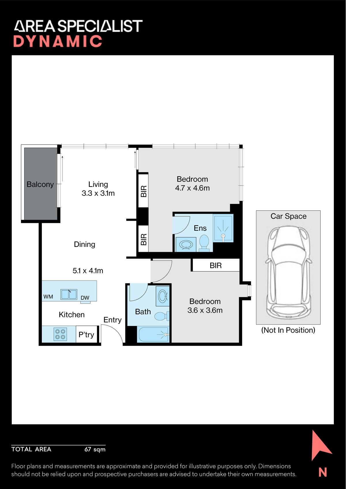 Floorplan for 3505/135 City Road