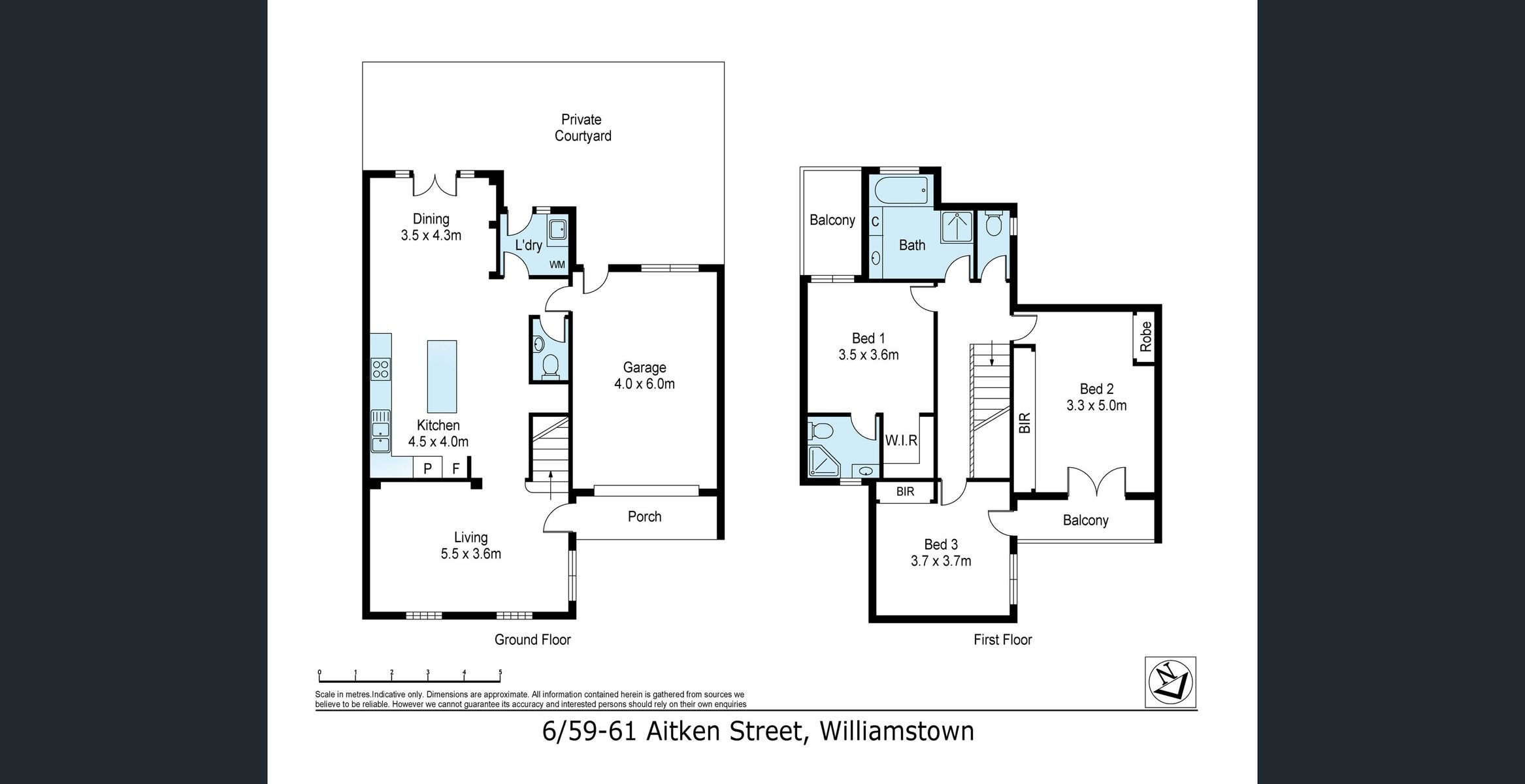 floorplan Unit 6 59 61 Aitken St Williamstown