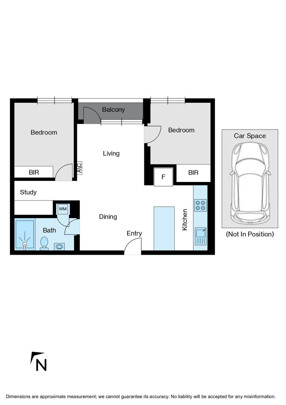 Floorplan for 301/55 Jeffcott Street