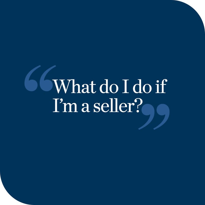 What do I do if I' a seller