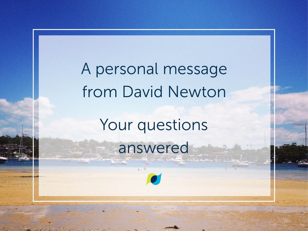 A personal message from David Newton