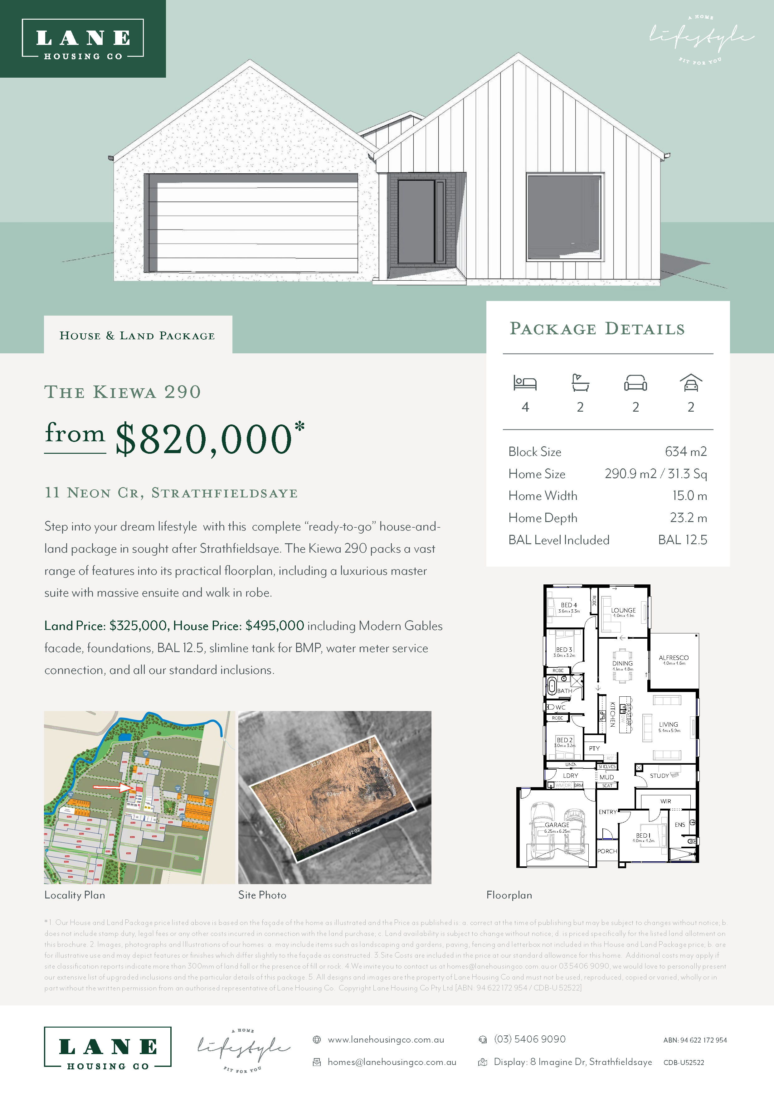 LANE  24 04  House and Land Package Flyer  11 Neon Crescent Page 1